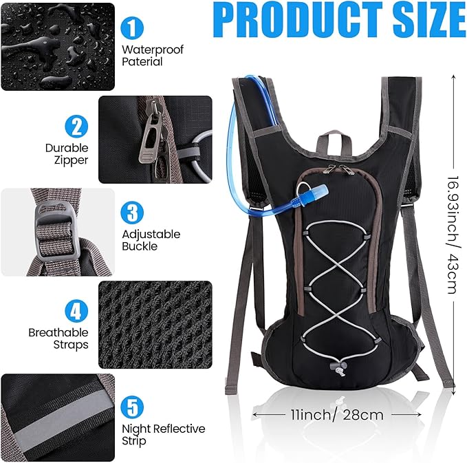 🎒🚵♂️ MOCHILAS DE HIDRATACIÓN CON DEPÓSITO DE 2L 💦🏃♂️