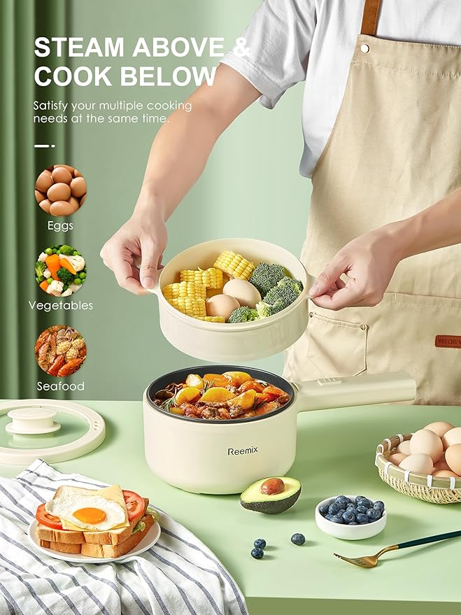 🔥🍜 OLLA DE COCCIÓN ELÉCTRICA PORTATIL 🍜🔥