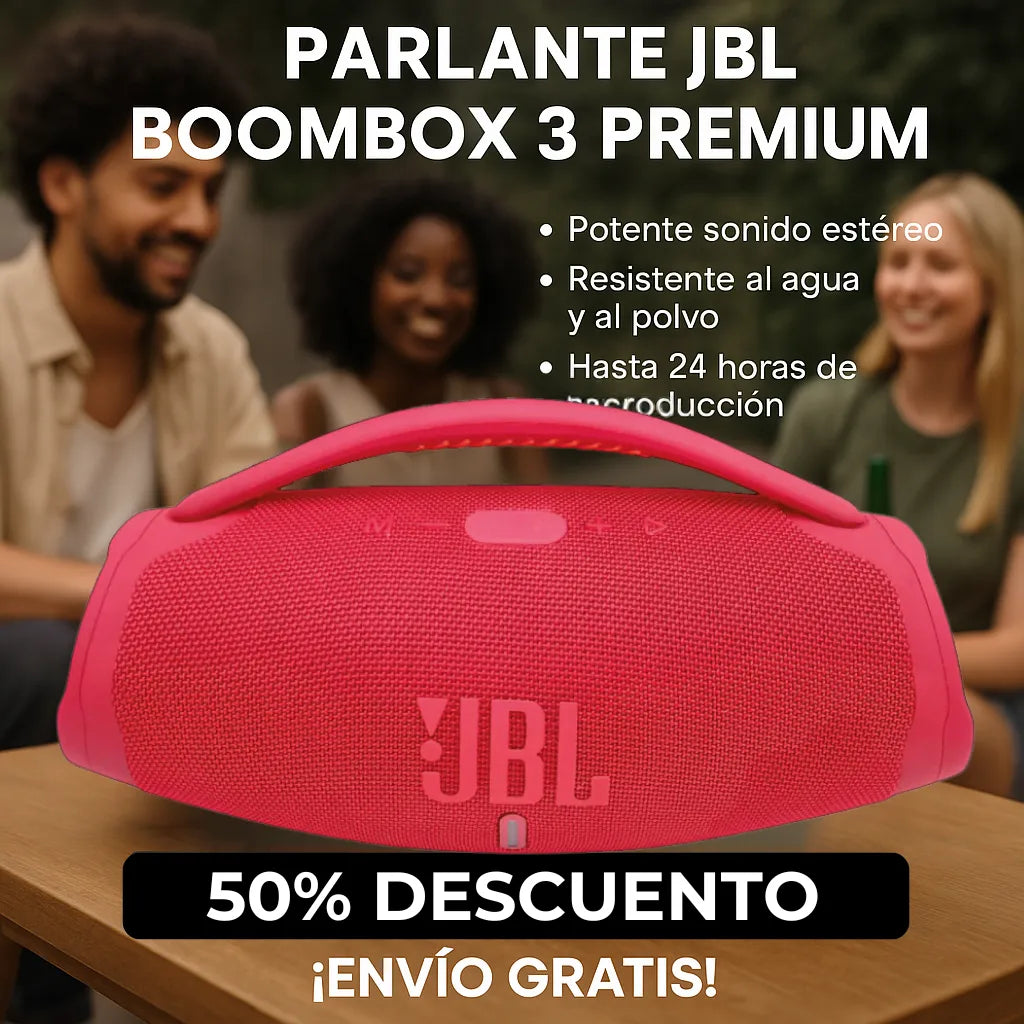 🚀 ¡DESCUENTO FINAL DE LIQUIDACIÓN 🚀 - PARLANTE JBL BOOMBOX 3 PREMIUM