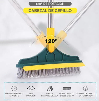 SweepFlex™ - Cepillo Limpieza 2 En 1 - 120°