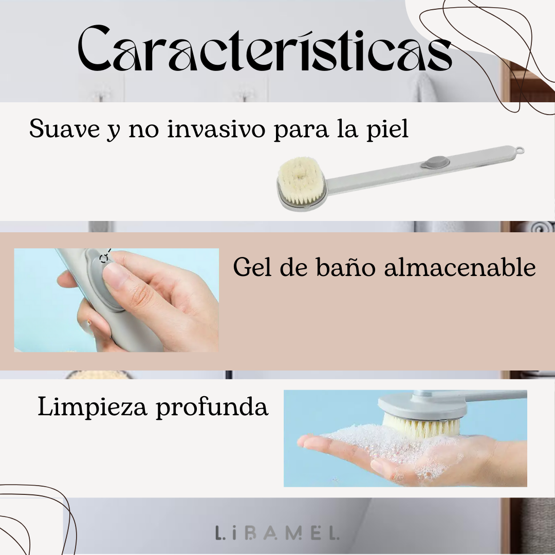 Cepillo de Ducha Ergonómico - AquaCare -50% DE DESCUENTO HOY