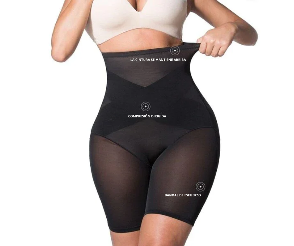 🔥 ¡CORRE QUE SE ACABA! 🔥 Nueva Panty faja de cintura alta, con compresión cruzada | Producto Exclusivo