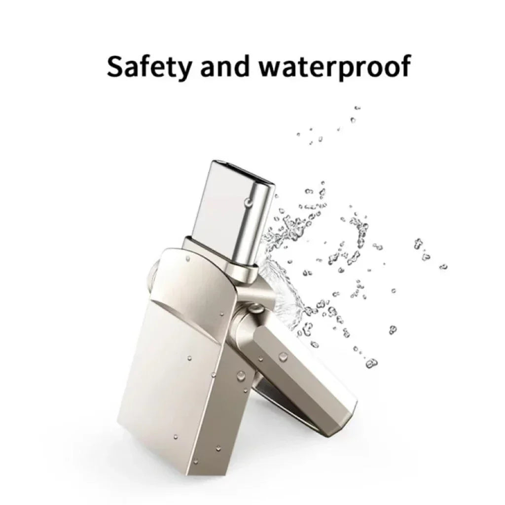 MEMORIA DE 2TB (FISICO Y VIRTUAL) TIPO C Y USB PARA MOVIL Y PC CON CLAVE