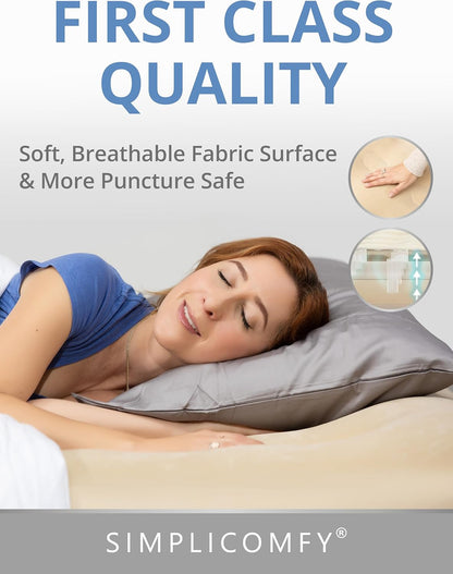 CAMA COLCHON AUTOINFLABLE PORTATIL CON MARCO Y RUEDAS