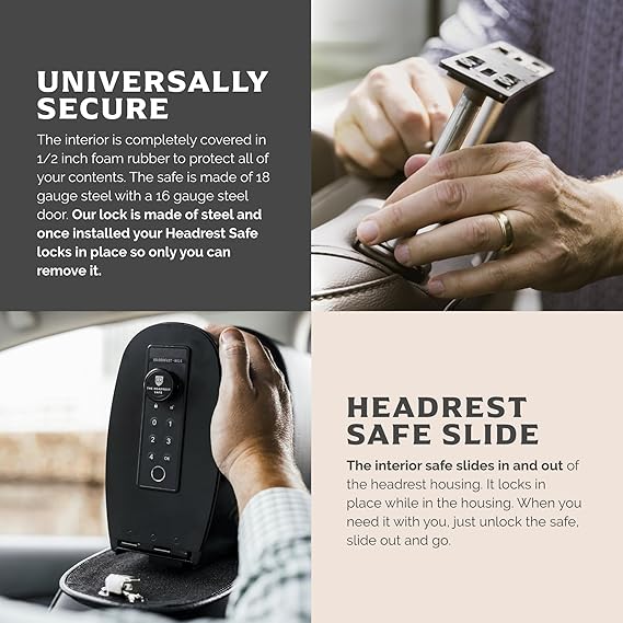 🔑✨ Guarda tus objetos de forma segura y discreta mientras conduces.