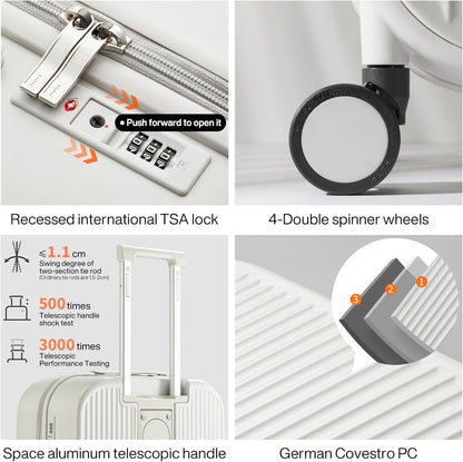 MIX MALETAS DE VIAJE CON SOPORTE CELULAR Y VASO