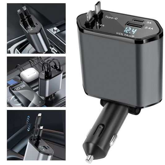 ¡OFERTA LIMITADA! APROVECHA ANTES DE QUE SE AGOTE 🔥 FlexCharge Pro - cargador retráctil para coche