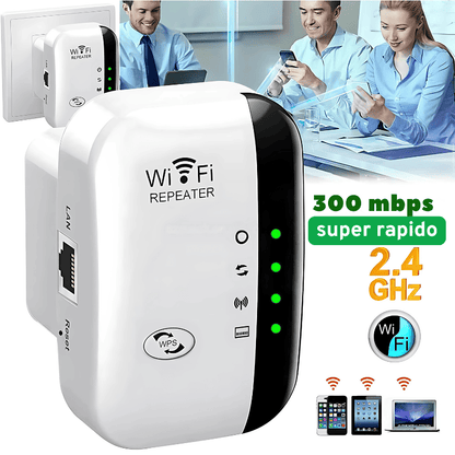 WiFiTurbo™ – Repetidor WiFi Potente para Toda la Casa | Amplificador de Señal con Instalación Fácil