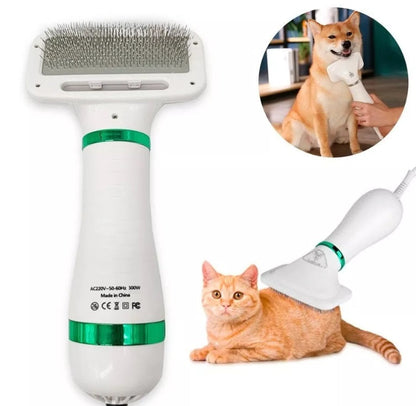 Cepillo rascador y secador para mascotas 2 en 1