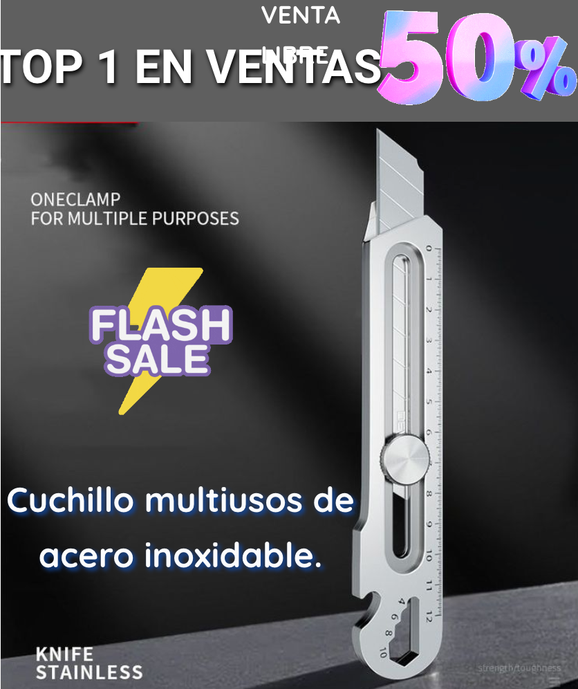 🔪 Nuevo Bisturí Multiusos De Acero Inoxidable 🔪 OFERTA RELAMPAGO ⚡️ 50% OFF 🔥