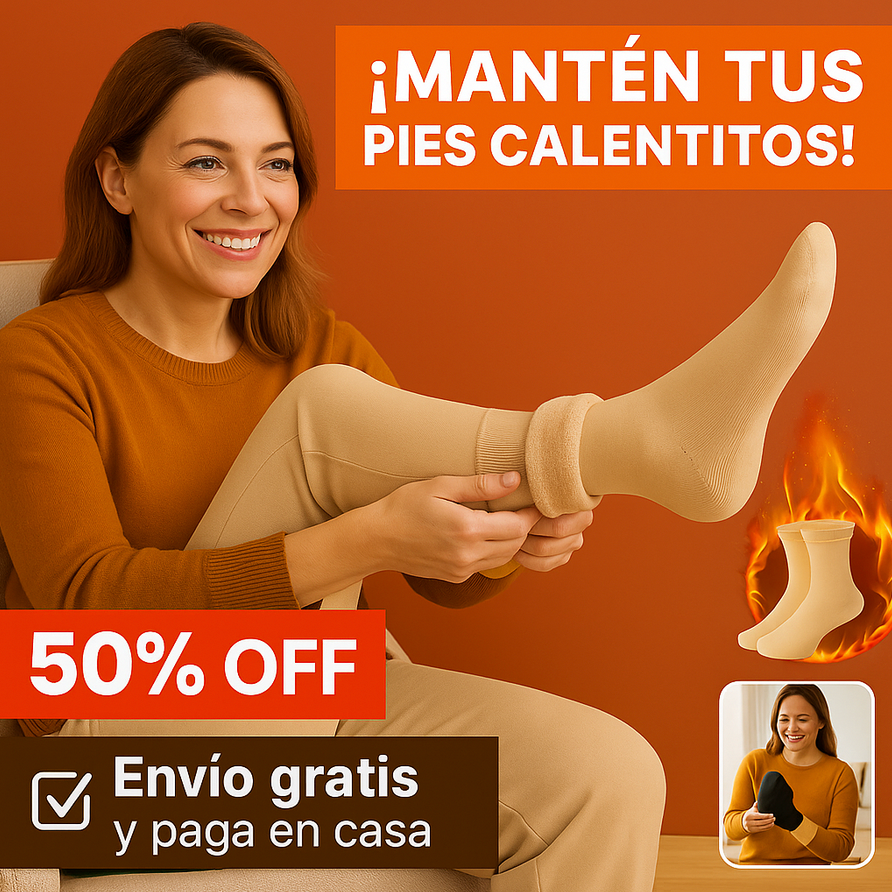 ¡COMPRA AHORA Y LLEVA 2 PARES! Calcetines Térmicos HOY y olvídate del frío por todo el invierno ❄️