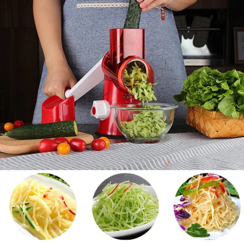 Cortador Rallador y Fatiador Profesional 3 en 1