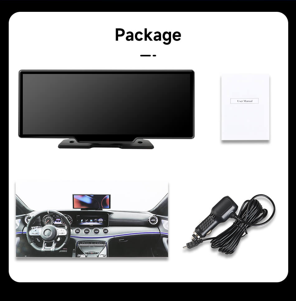 Producto casi agotado… ¡Compra ahora antes de que desaparezca! - Pantalla portátil para automóvil de 10" con Apple CarPlay y Android Auto