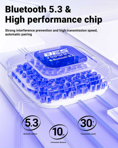 AURICULARES INALÁMBRICOS CON PANTALLA LED DIGITAL