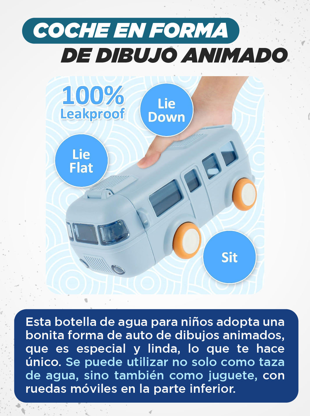 ¡POCAS UNIDADES - BOTELLA DE AGUA EN FORMA DE AUTOBUS
