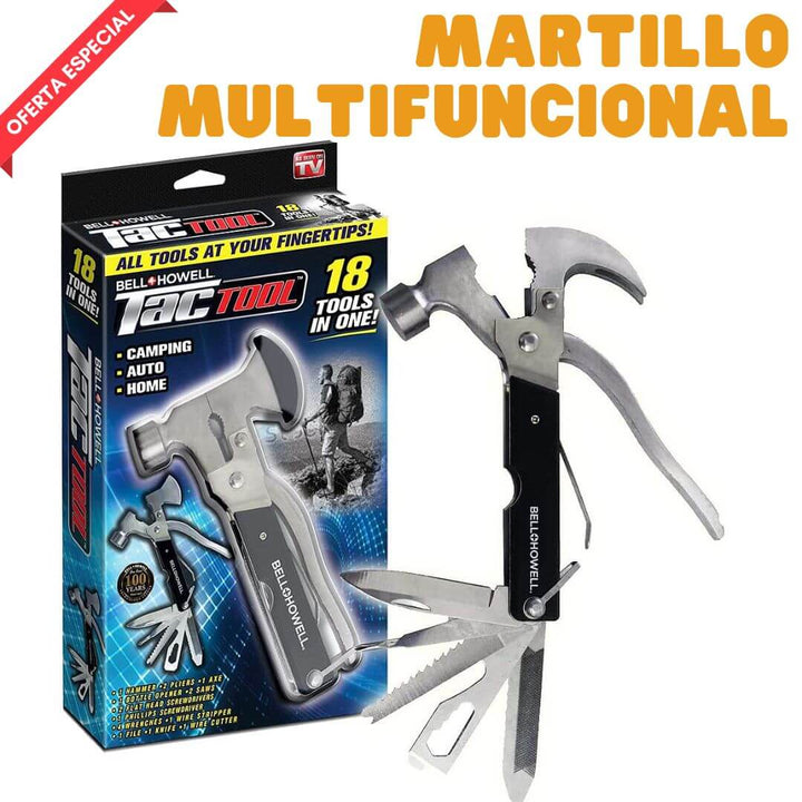 TacTool® - Martillo Multifuncional 18 en 1
