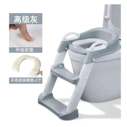 Adaptador inodoro con escalera para niños🚽