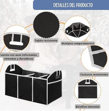 ORGANIZADOR PARA CARRO 3 EN 1