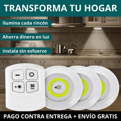 Ecoluz® - Luces Led Inalámbricas X3