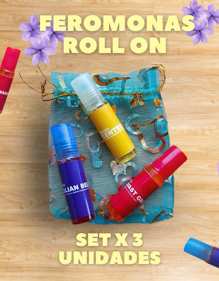 KIT X3 FEROMONAS PARA MUJER - ROLL ON