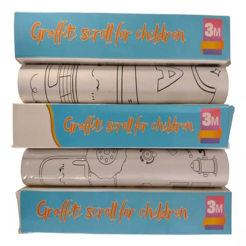 Rollo De Papel Adhesivo Dibujos Colorear