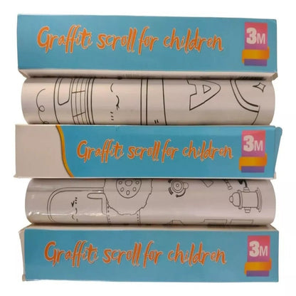 Rollo De Papel Adhesivo Dibujos Colorear