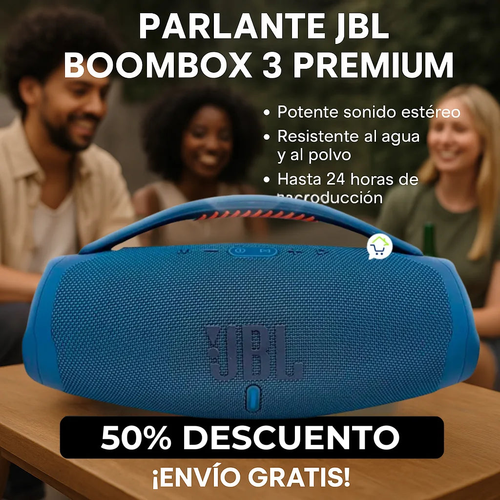 🚀 ¡LIQUIDACIÓN FINAL! Parlante JBL Boombox 3 Premium – Sonido Potente, Batería de Larga Duración y Resistencia al Agua